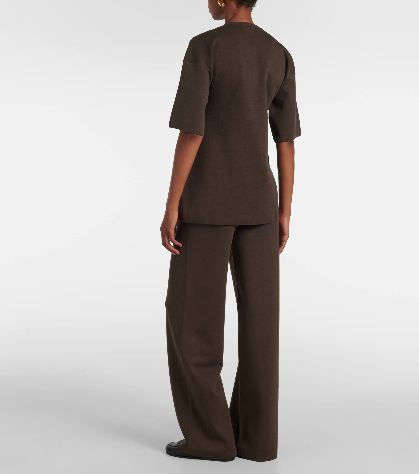 Dwyn wool and cotton-blend T-shirt - 3
