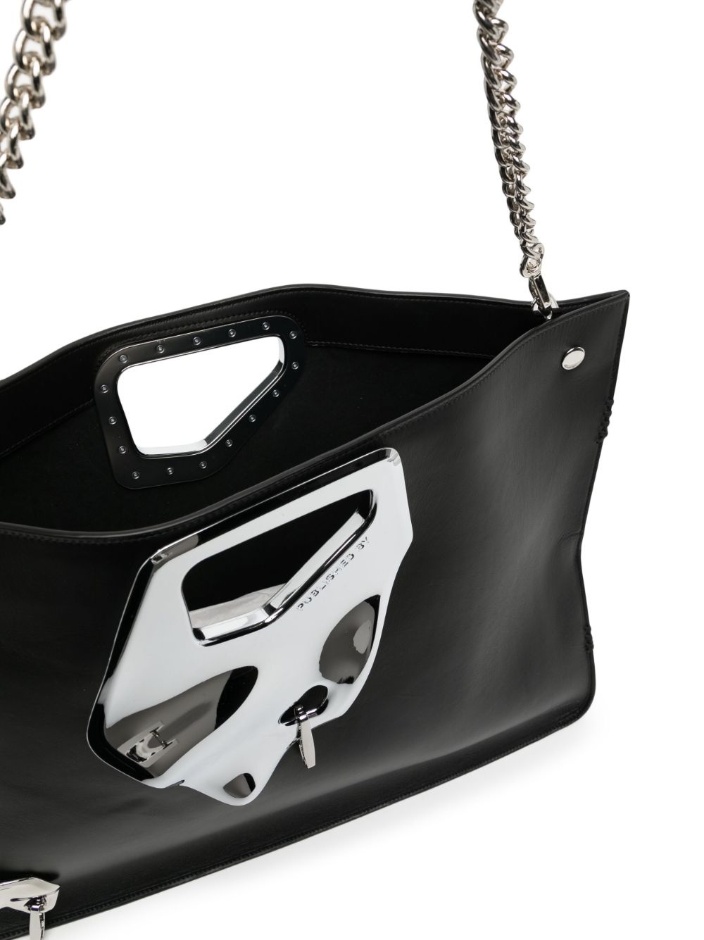 metallic-detailing tote bag - 5