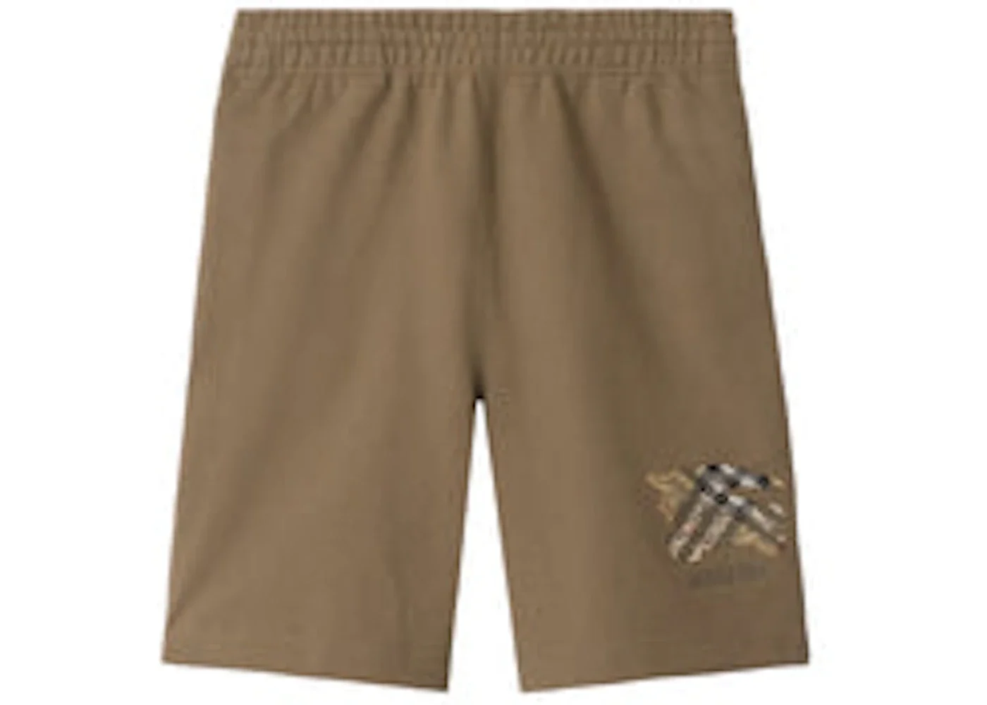 Burberry Brown Elastic Waist Shorts Clay Brown - 1