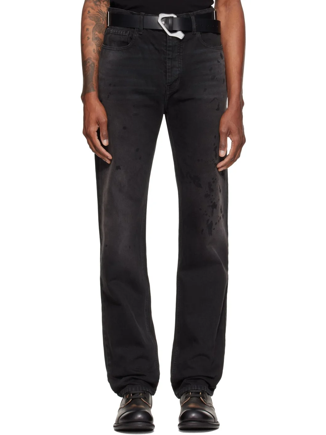 Black Underground Painter Jeans - 1