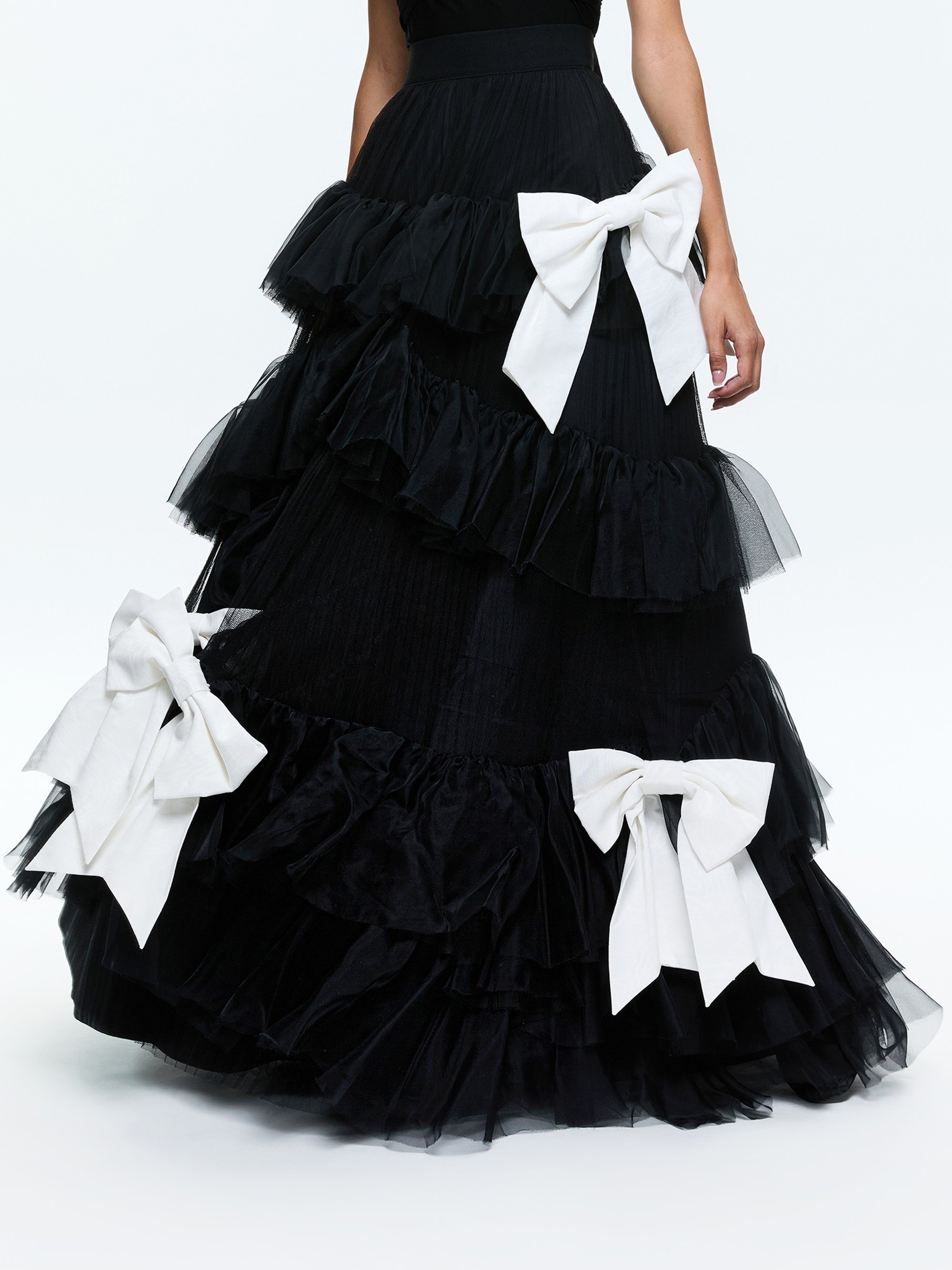 JESSICA RUFFLE MAXI BOW BALLGOWN SKIRT - 2