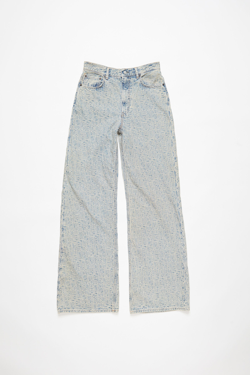 Relaxed fit jeans - 2022 Monogram - Blue/beige - 1
