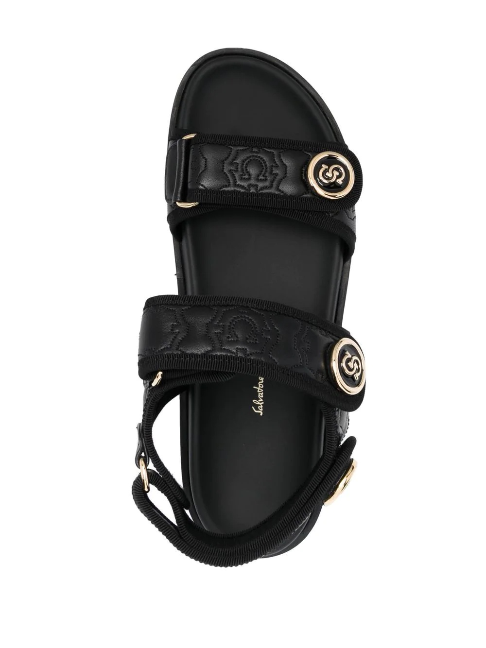 logo-plaque detail sandals - 4