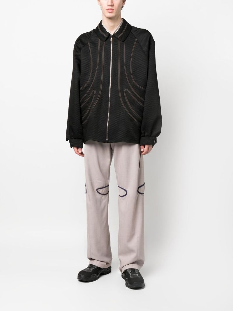 exposed-seam bomber jacket - 2