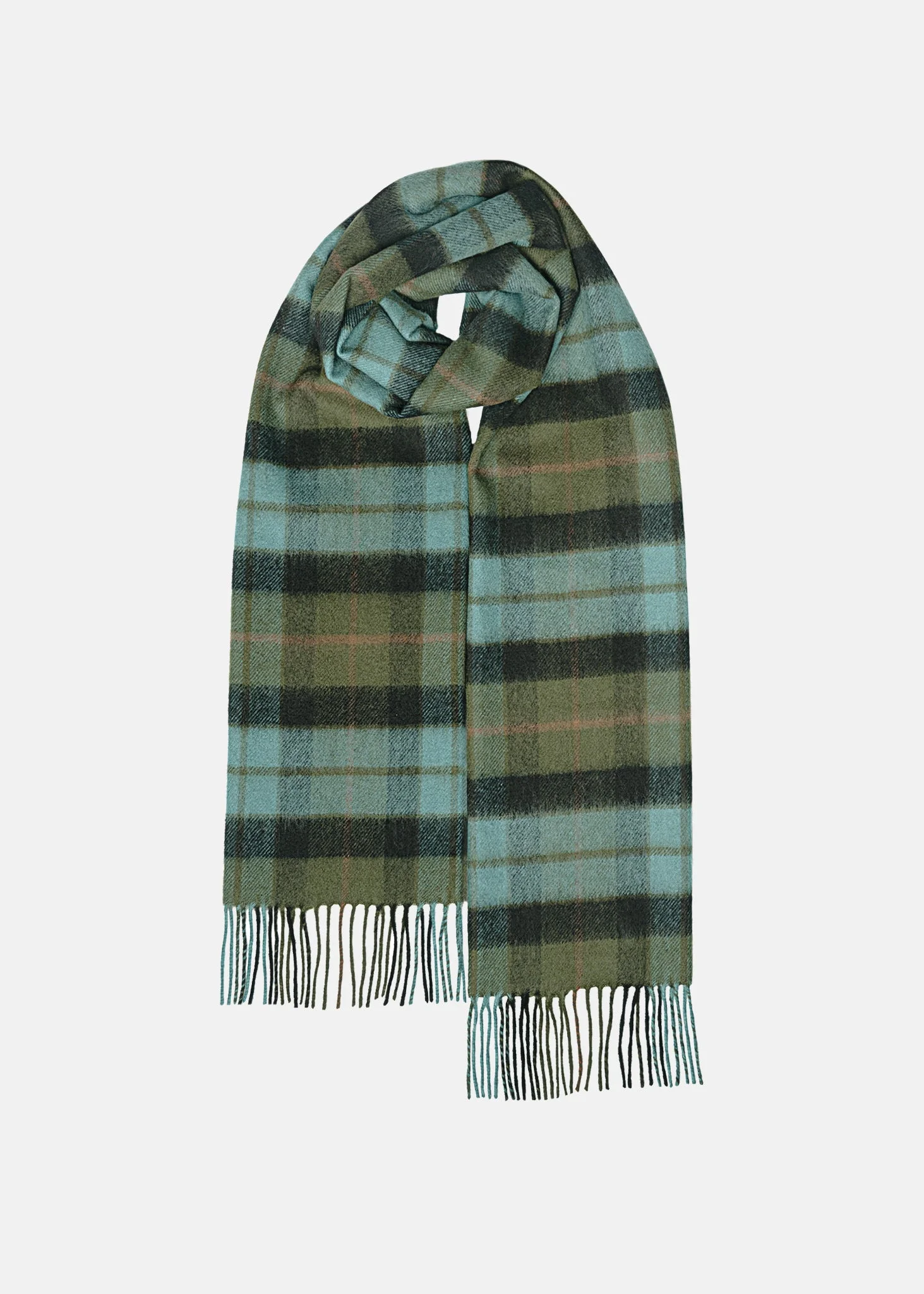 Unisex Oversized Lambswool Scarf Gunn Antique - 1