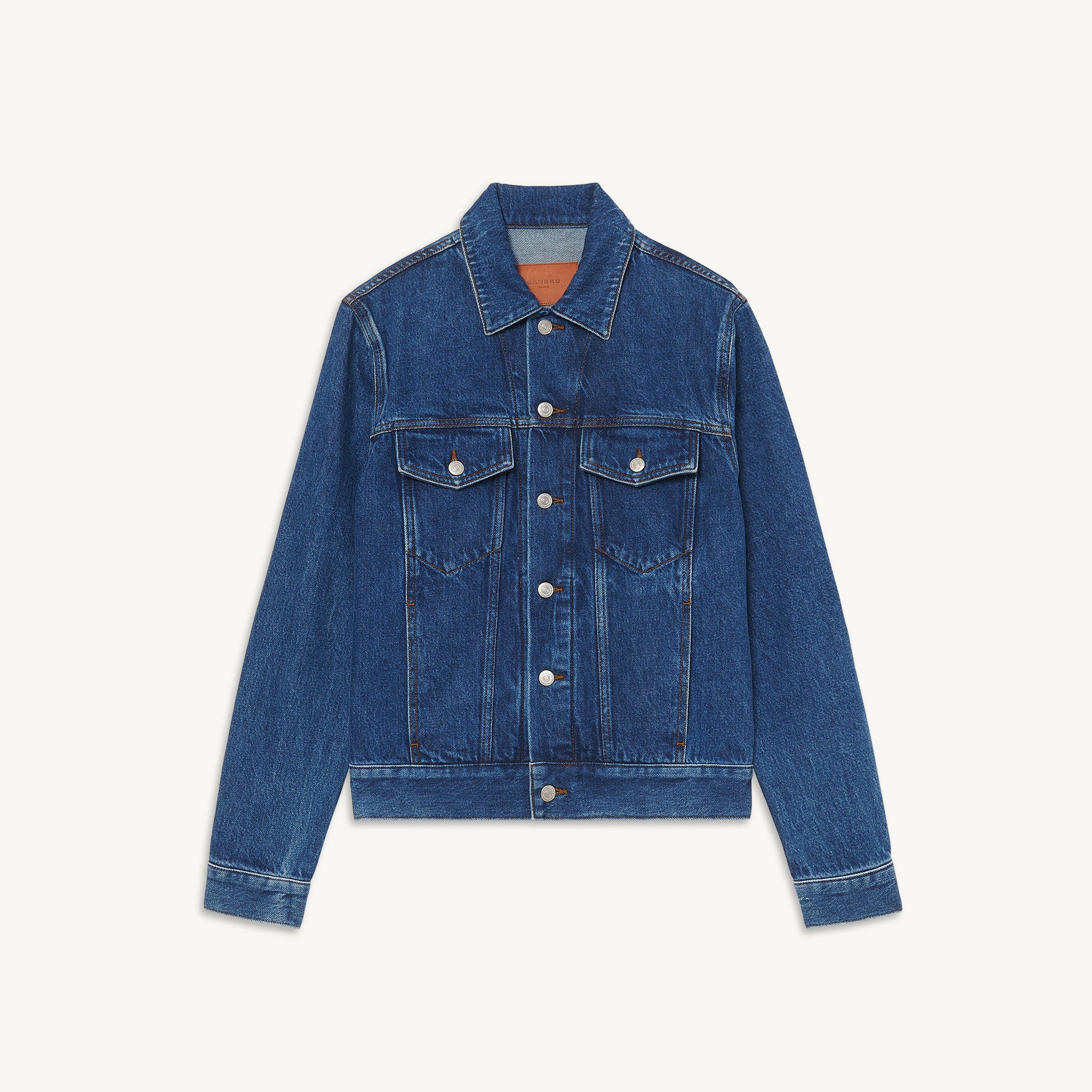 Denim jacket with tie-dye back - 1