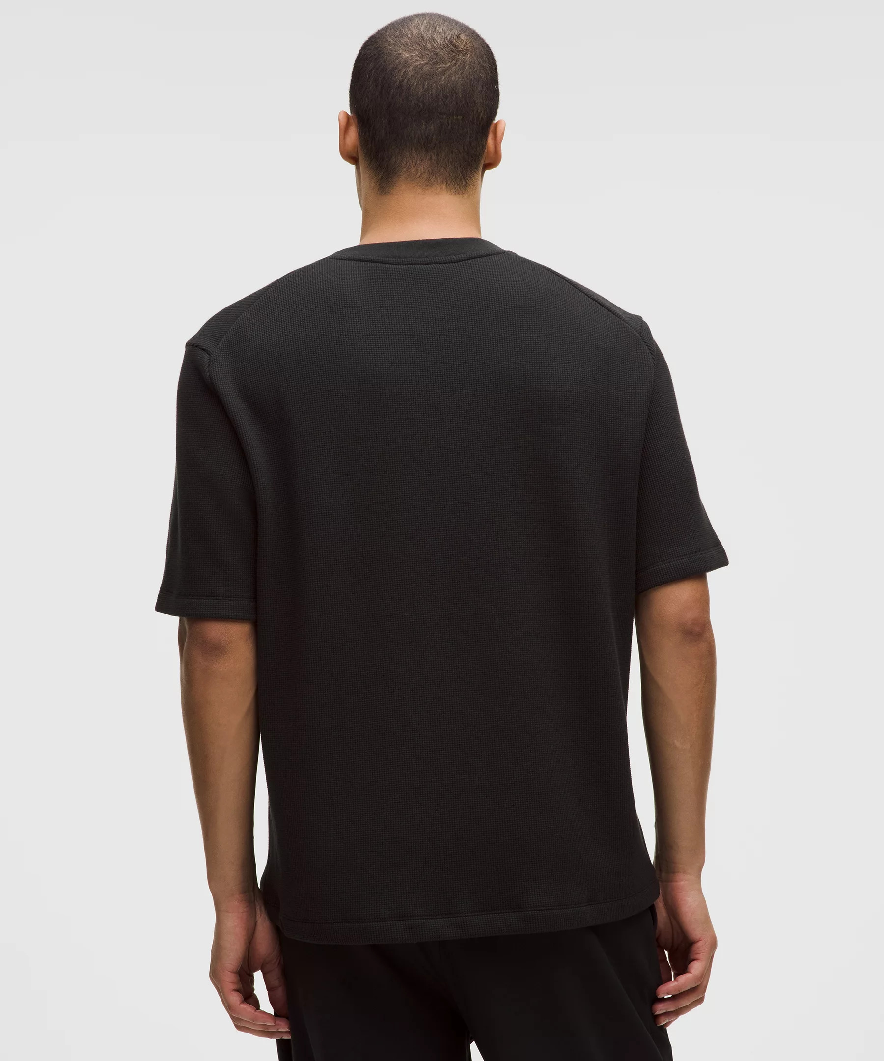 Cotton-Blend Waffle Knit Short-Sleeve Shirt - 3