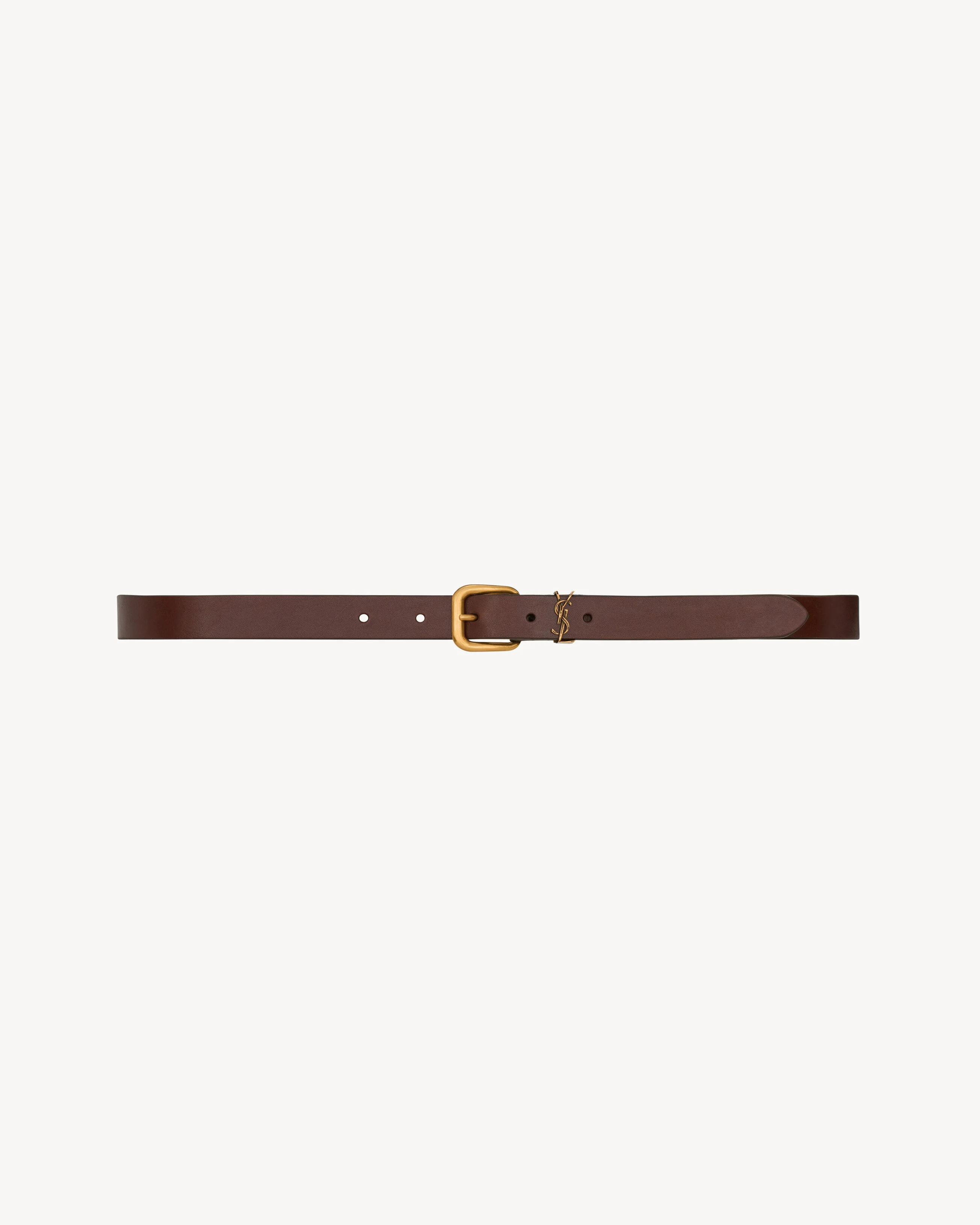 CASSANDRE RECTANGULAR BUCKLE BELT IN LEATHER - 1
