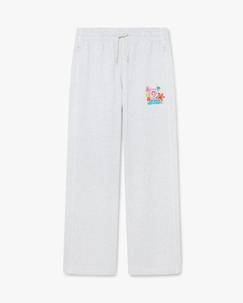 Grey Embroidered Cropped Sweatpants | Casablanca Paris 1