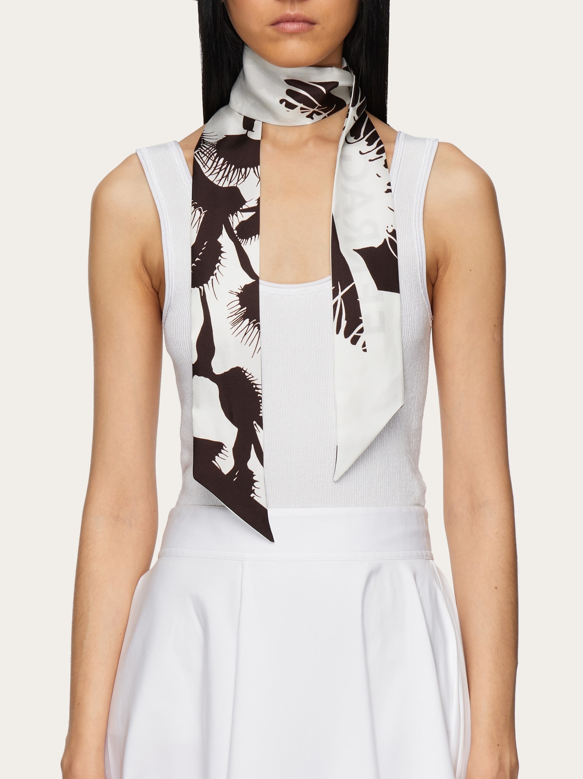 Venus print silk mini bandeau - 3