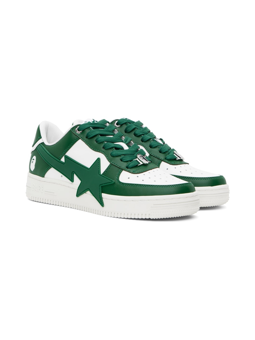 Green & White STA OS Sneakers - 4
