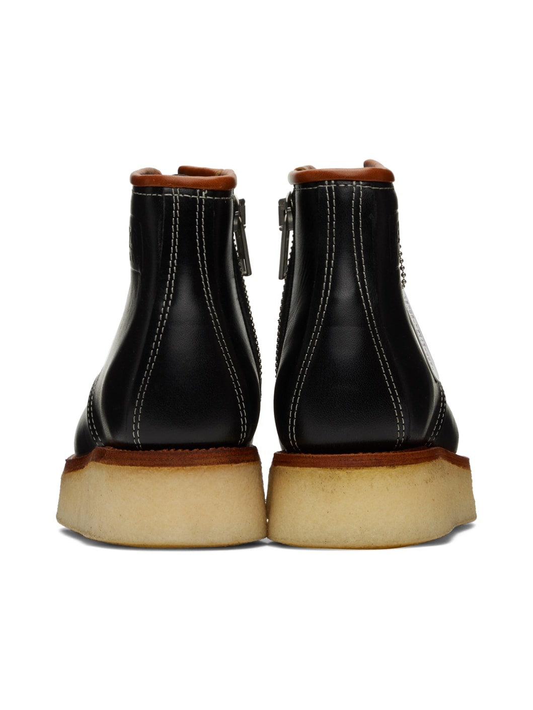 Black Kenzo Yama Lace-Up Boots - 2