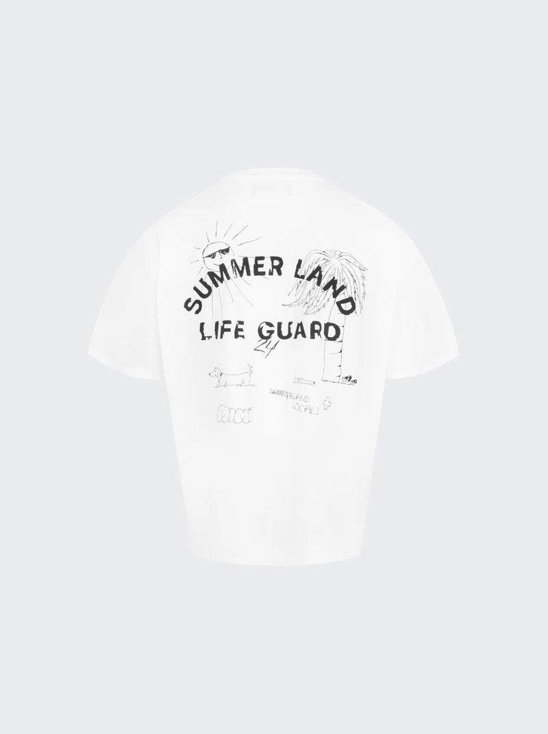 NAHMIAS Life Guard Script Boxy Tee White outlook