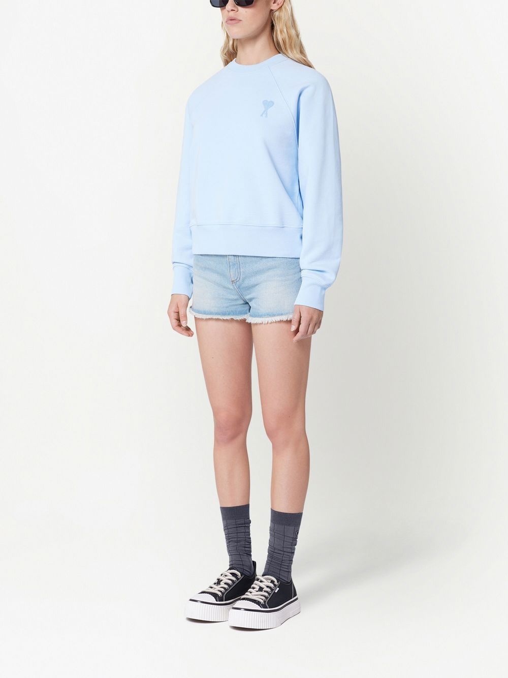 tonal-logo organic cotton sweatshirt - 2
