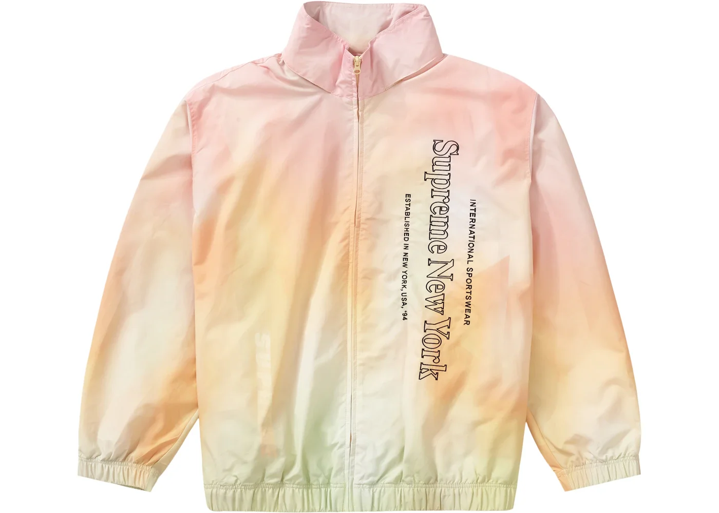 Supreme Side Logo Track Jacket Yellow Gradient - 1