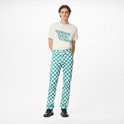 Louis Vuitton Damier Regular Denim Pants outlook