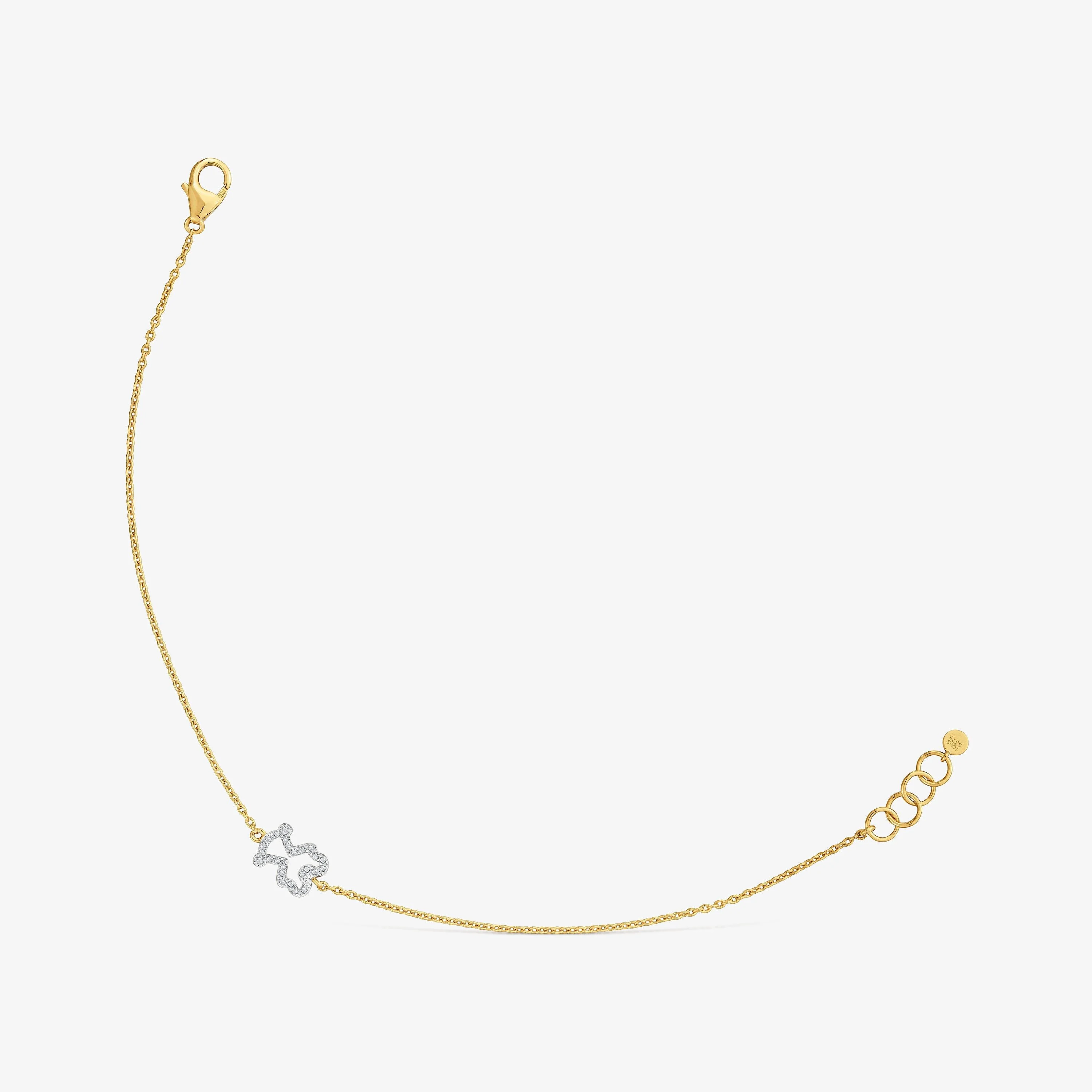 Diamond and 9kt gold Bracelet TOUS Kaos - 1