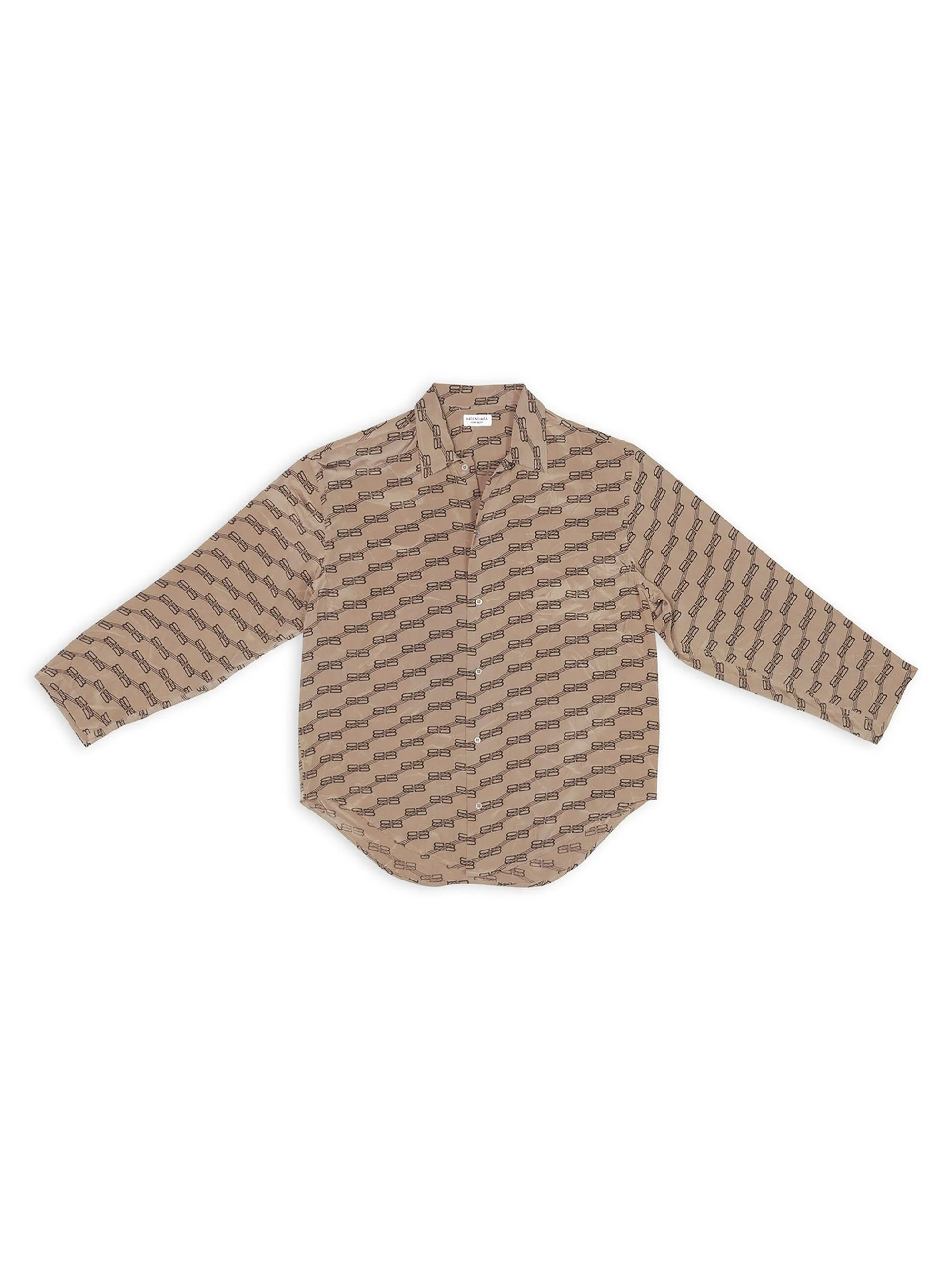 Women's BB Monogram Minimal Shirt - Beige Brown - 1