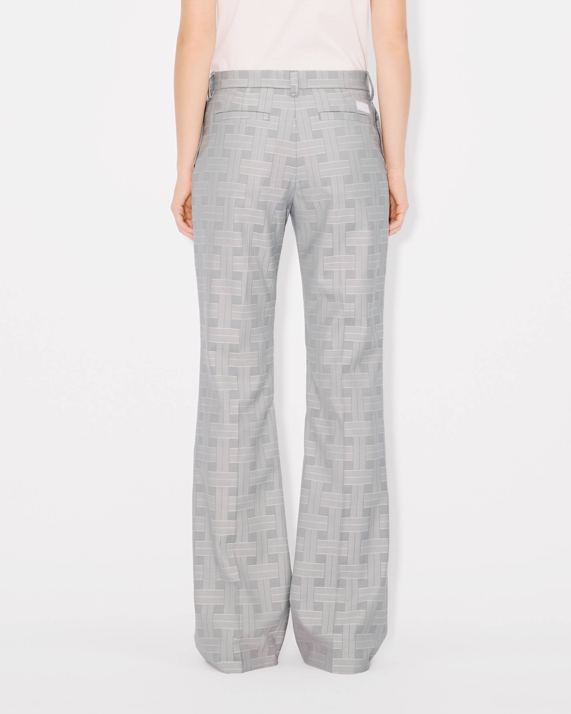 'KENZO Weave' flared pants in jacquard wool - 5