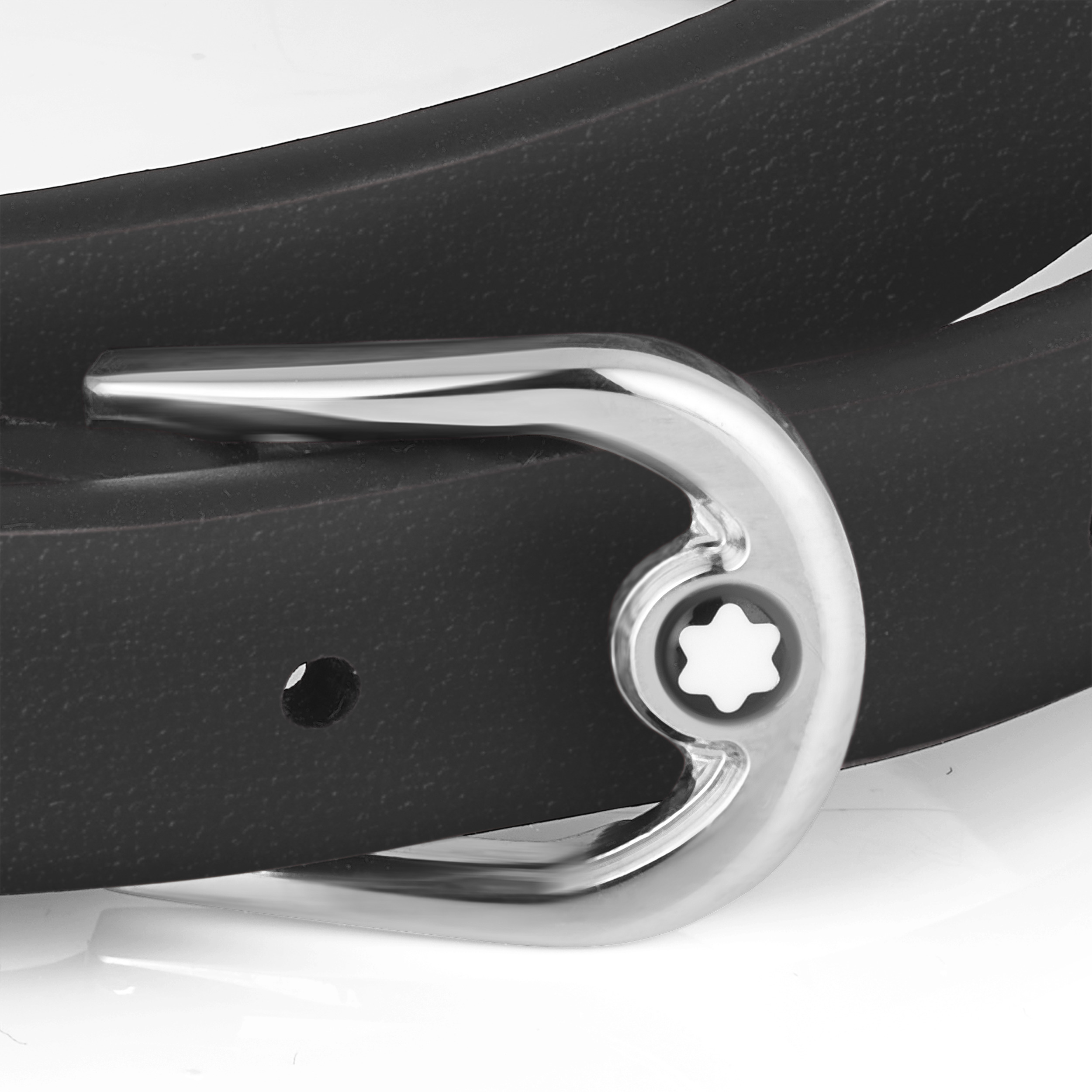 Bracelet horseshoe buckle black, adjustable size - 3