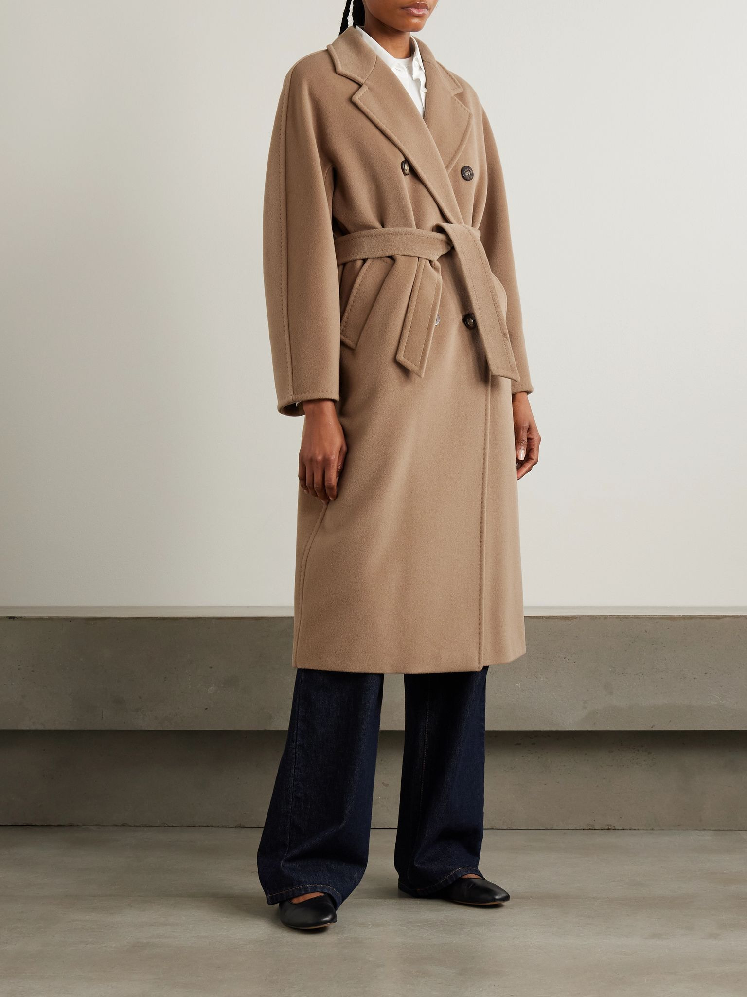 Madame 101801 Icon double-breasted wool and cashmere-blend coat Camel - 3