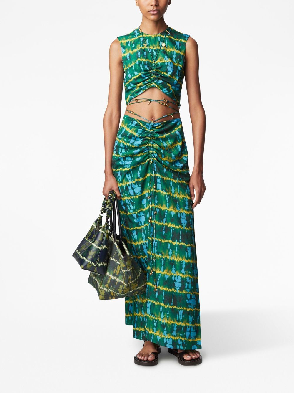 graphic-print skirt - 2