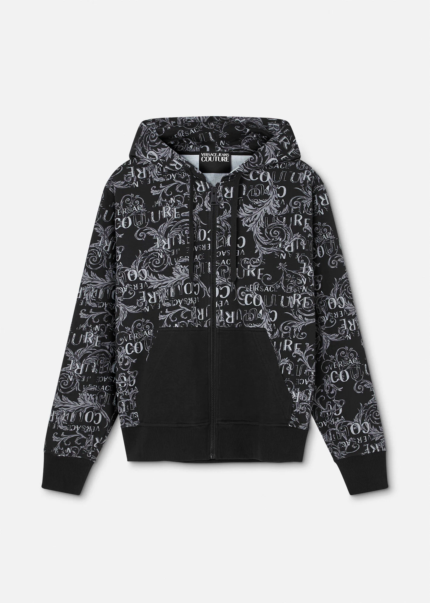 Logo Couture Zip Hoodie - 1