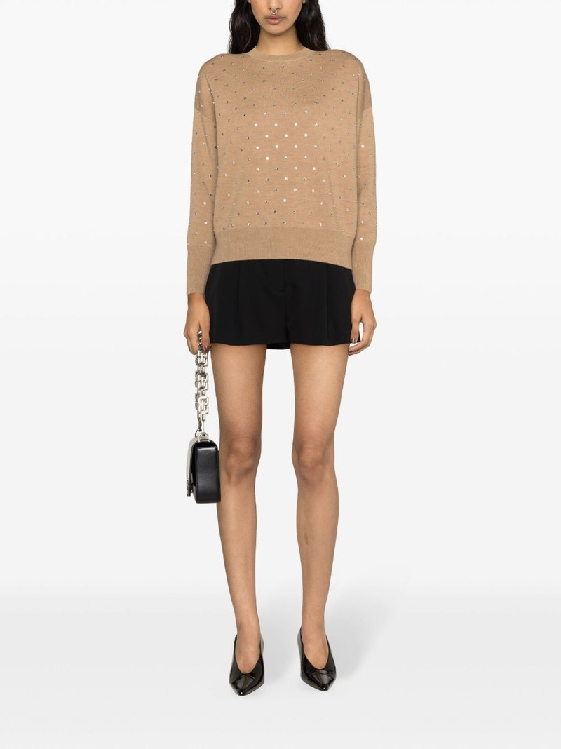 rabanne crystal-embellished wool jumper outlook