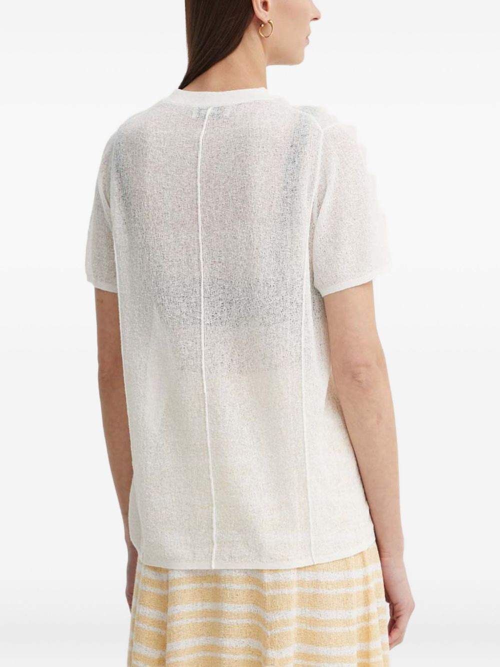 knit short-sleeve T-shirt - 3