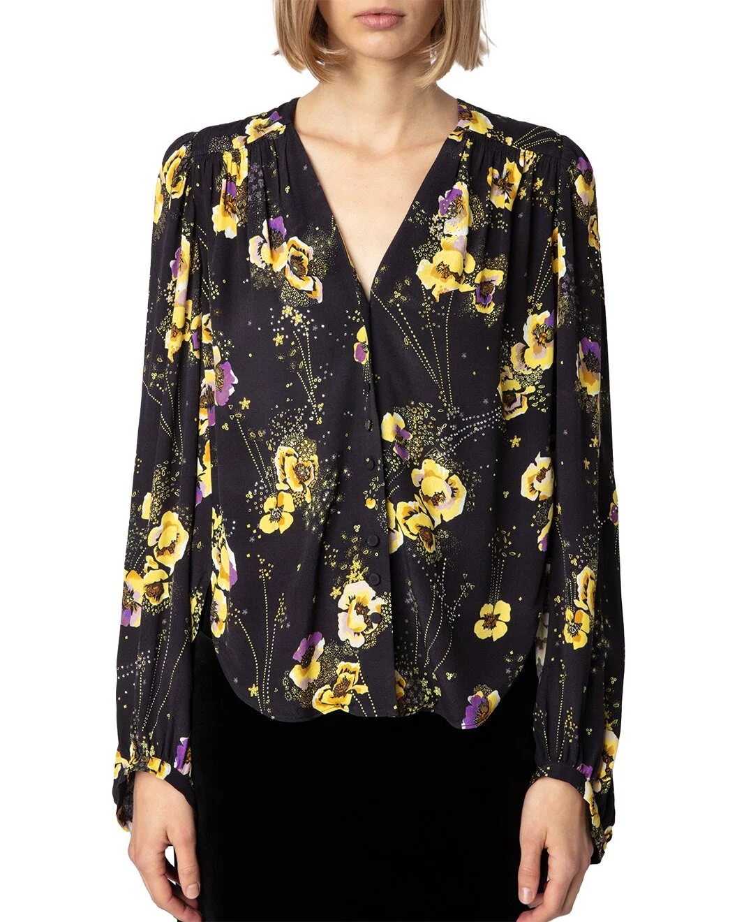 Zadig & Voltaire Turin Crepe Yoko Strass Shirt - 1