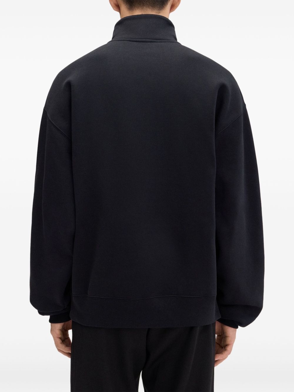 half-zip logo-patch sweatshirt - 3