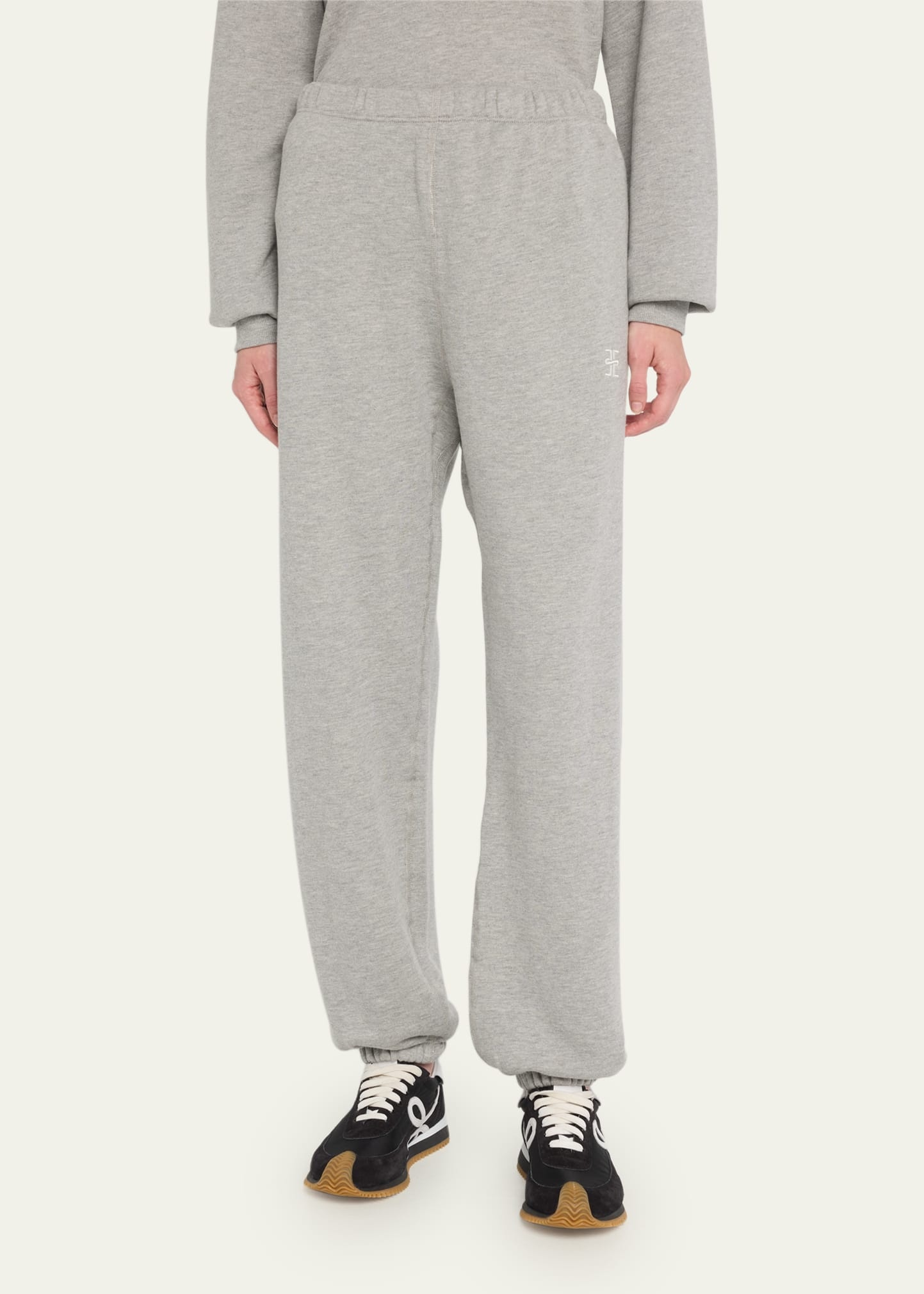 Classic French Terry Cinched-Cuff Sweatpants - 4