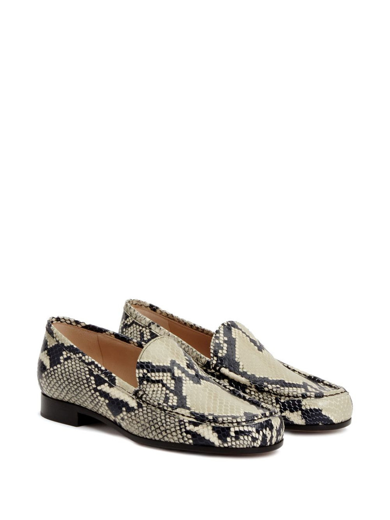 FABIANA FILIPPI snake-print loafers outlook