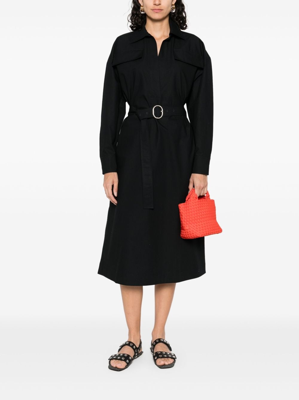 cotton midi dress - 2