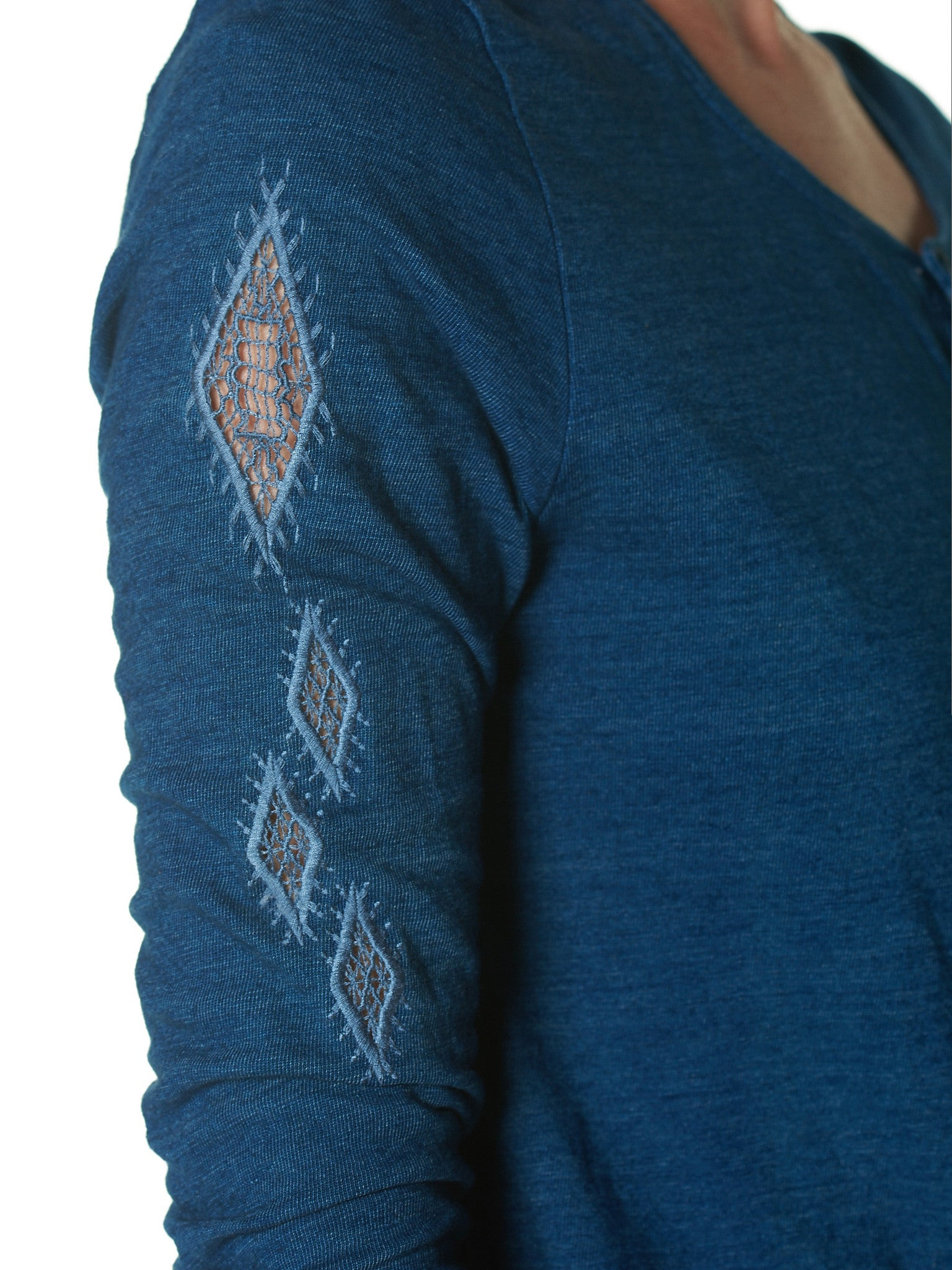 Embroidery Knit Sweater - 5