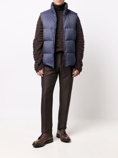 FENDI funnel-neck padded gilet outlook