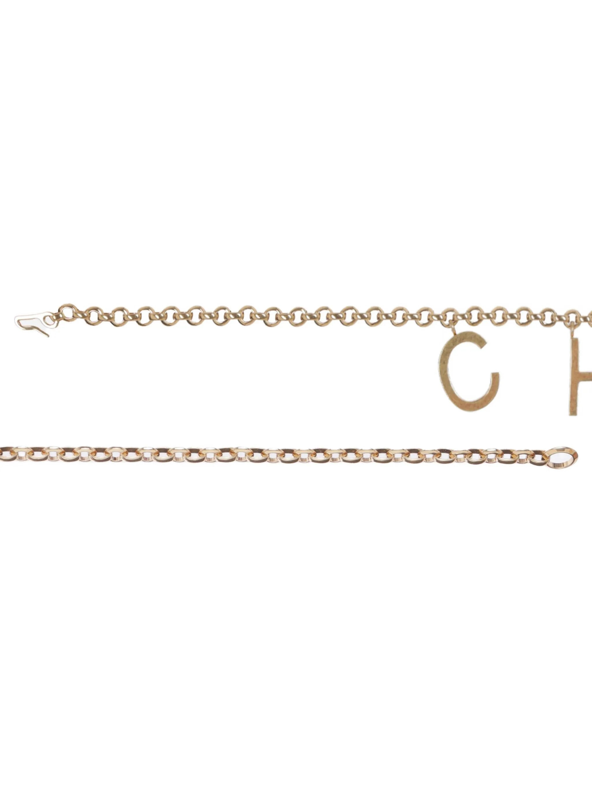 lettered chain belt - 2