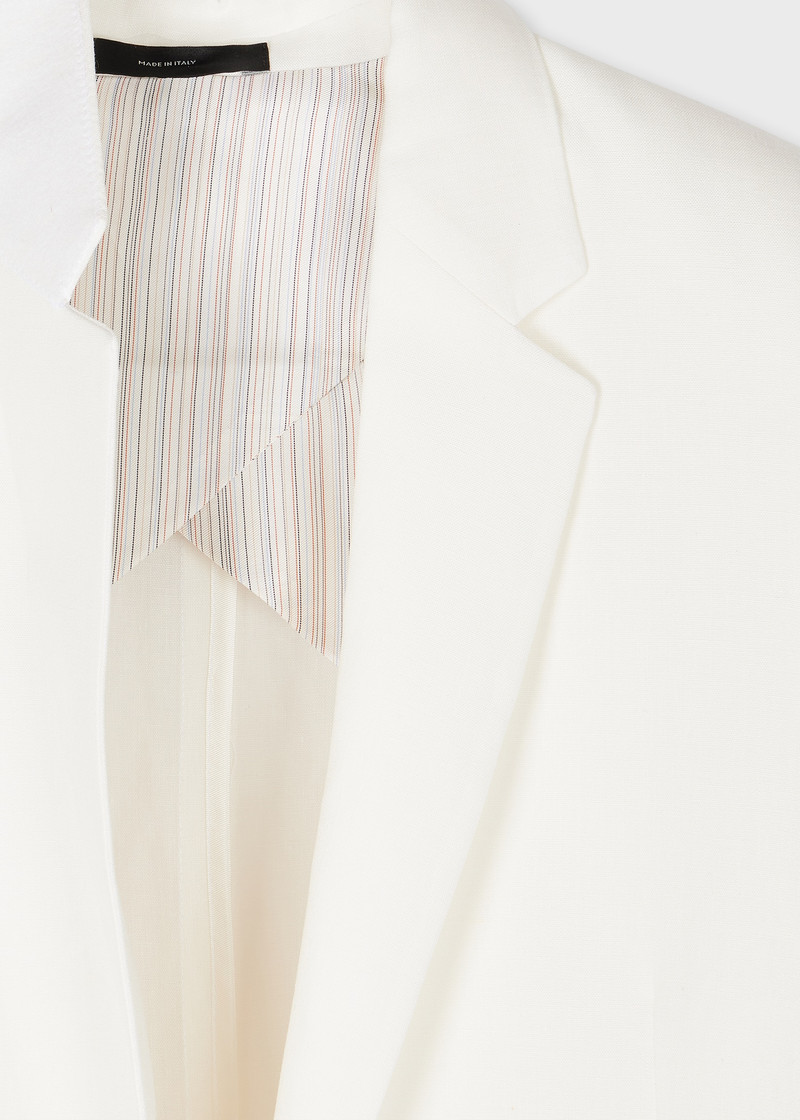 Paul Smith Women's Ivory Linen Blazer outlook