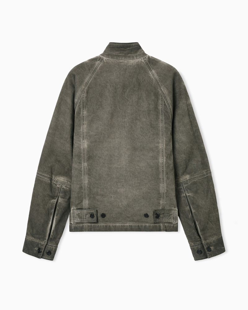 GARMENT-DYED, DIRTY-WASH STRETCH-DENIM JACKET 2