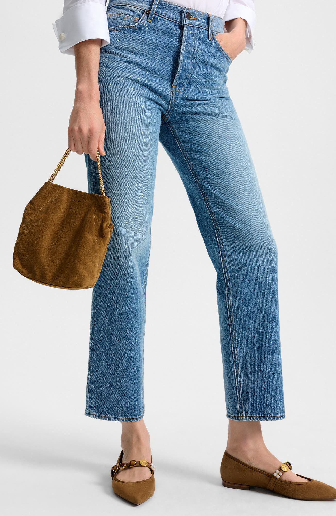 Veronica Beard Small Slouch Metallic Convertible Leather Shoulder Bag in Acorn at Nordstrom - 3