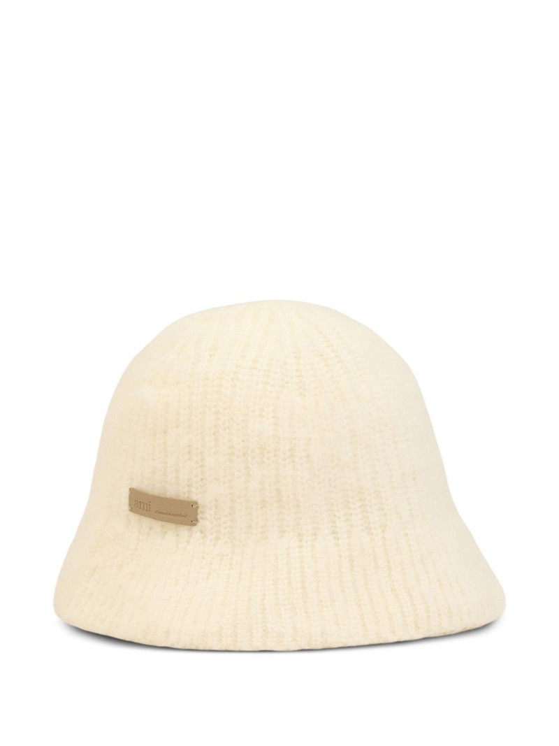 AMI Paris ribbed mohair bucket hat outlook