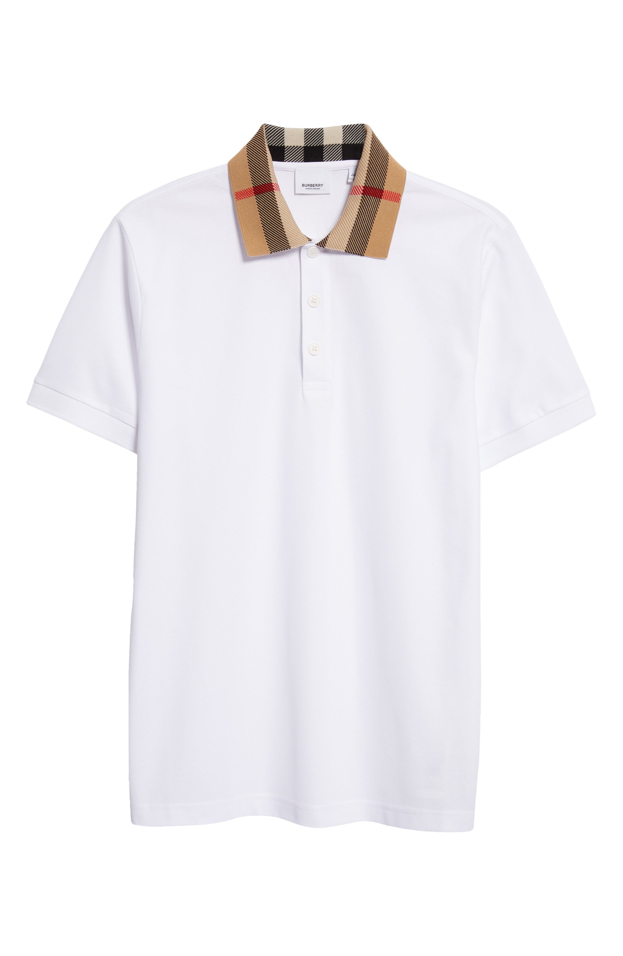 Cody Check Collar Cotton Piqué Polo - 5