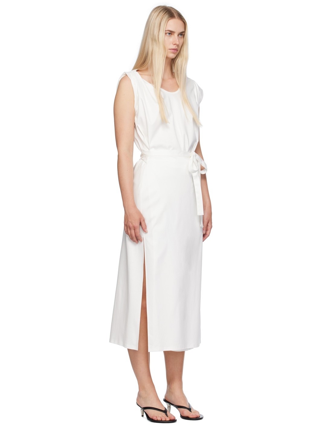 White Lynn Midi Dress - 2