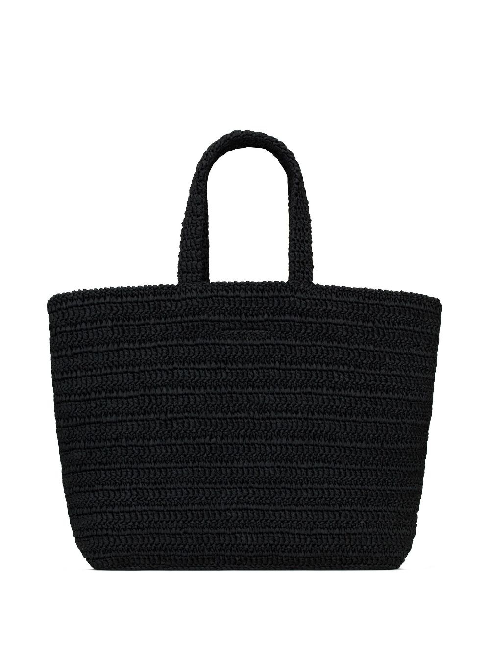 Rive Gauche embroidered raffia tote bag - 2