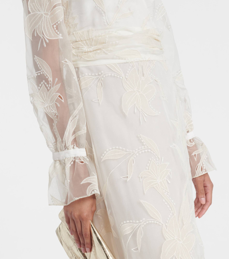 Bridal Adeline silk organza gown 5