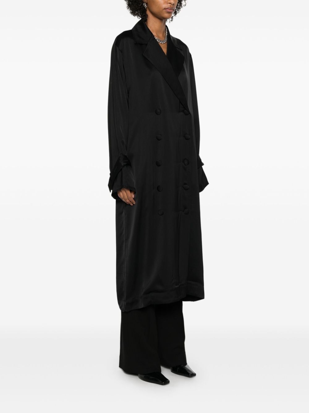 satin midi dress - 3