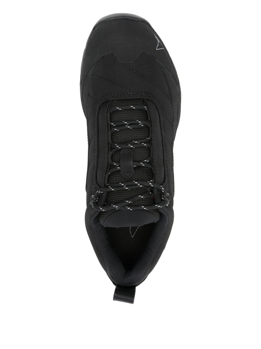 quilted lace-up sneakers - 4