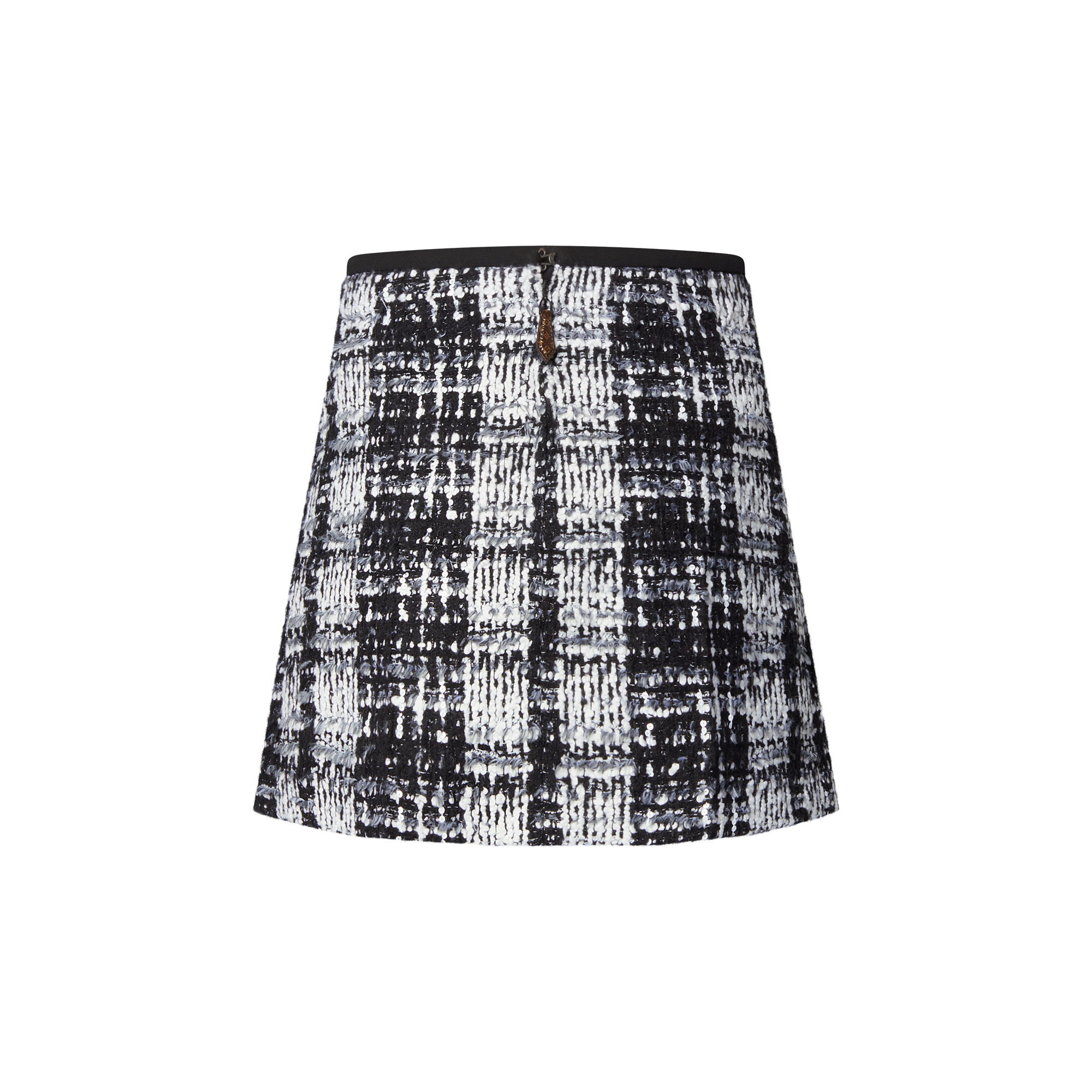 Graphic Tweed Mini Skirt - 2