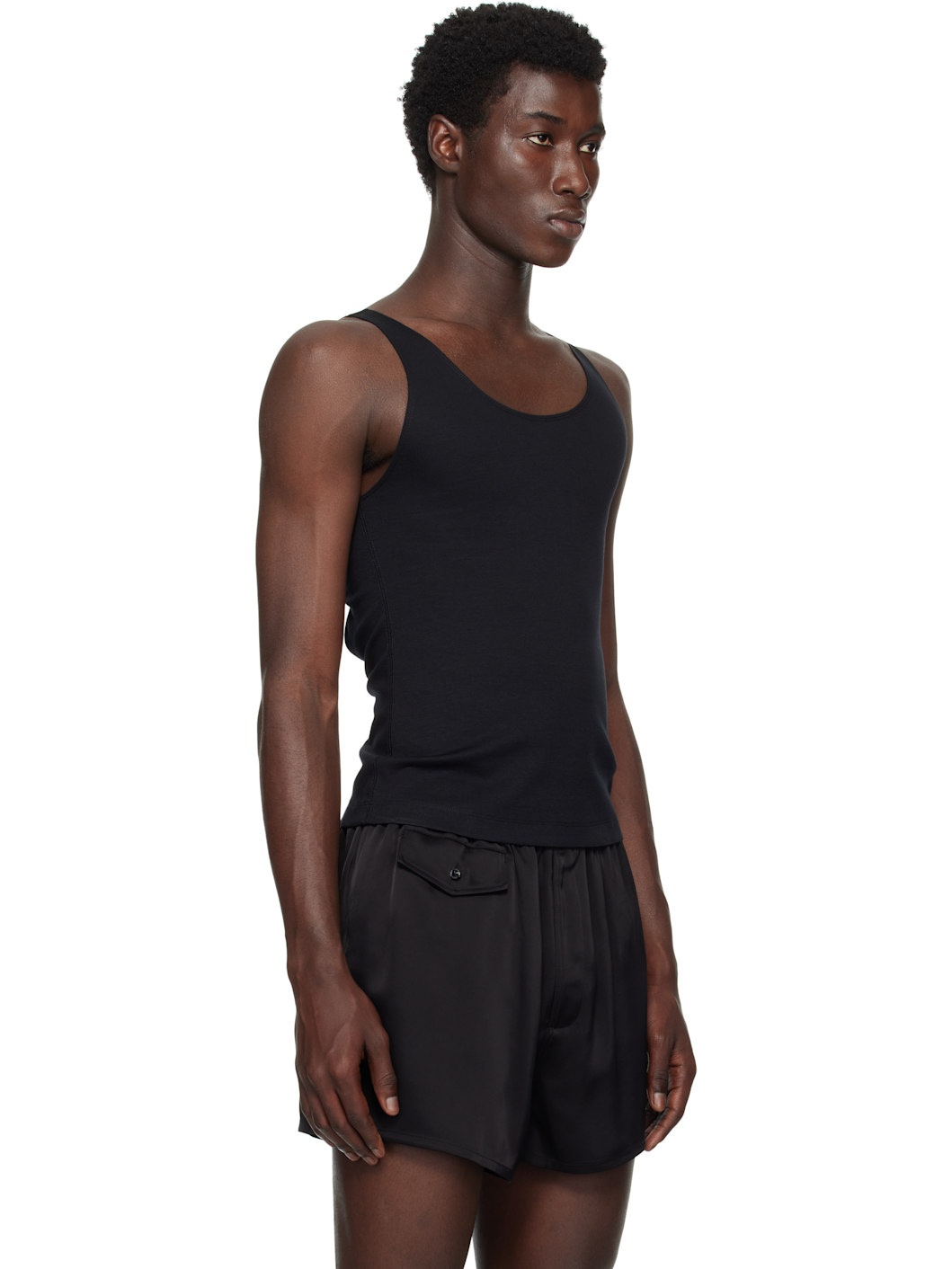 Black Han Open Back Tank Top - 2