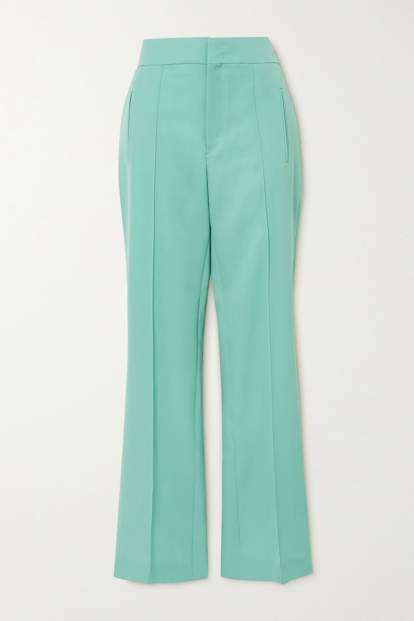 Lokia wool-twill straight-leg pants - 1